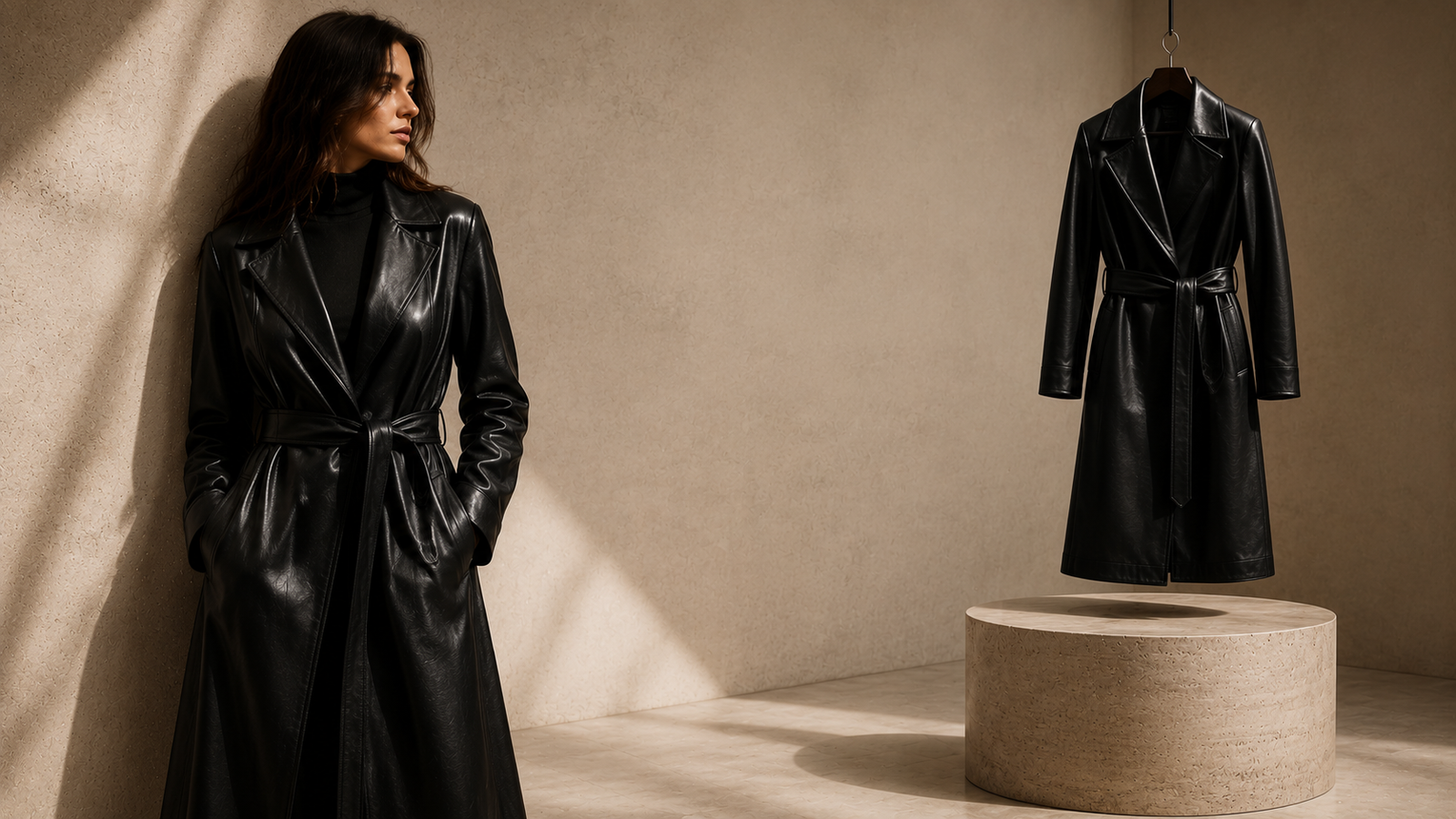 ALTOVOLTAJE Slide 3 - Suede Luxe Coat